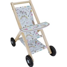 Alvera Collection ÇG71 Okutan, Ahşap Bebek Arabası