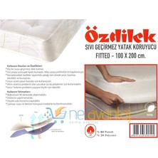 Fıtted Lastikli 100X200 Sıvı Geçirmez Alez Yatak Koruyucu
