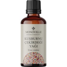 Leaf Shop Kuşburnu Çekirdeği Yağı 30 ml Soğuk SIKIM%100 Saf ve Doğal (Rosehip Seed Oil)