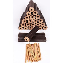 CetKing Pres Briket Şömine Odunu 20 kg Çıra Hediyeli