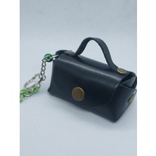 Sorte Store Hakiki  Deri  Siyah El  Yapımı  Mini Cüzdan