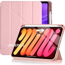 Lidyahan Store 11.nesil A16 11INÇ/10.NESIL 10.9inç ile Uyumlu Kılıf Kalem Bölmeli Trifolding Case Rose Gold