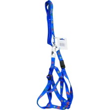 Alvera Collection Kedi Köpek Göğüs Tasması Mavi