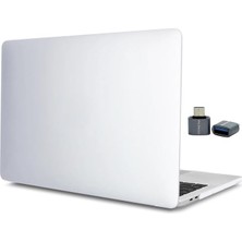 Lidyahan Store MacBook Air 13.6 Inç Kılıf Mat Flu Buzlu Tpu Sert Kapak M4-M3-M2 Uyumlu Ince Hafif Darbe Çizik Koruma Premium Koruyucu Kapak Şeffaf