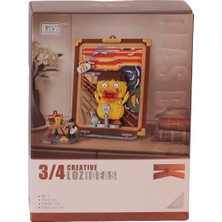 Alvera Collection LZ-1288 Loz Ördek Ahşap Boyama 893 Parça Block Oyuncak