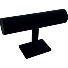 Özgürce Şık Siyah Süet Takı Standı ve Askılık, Dekoratif Düzenleyici Aksesuar