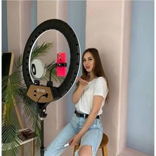 Lidyahan Store A+ Kalite Megalux Ring Light LED Işık Halkası 21 Inç Profesyonel Influencer Işığı ve 210 cm Monopod