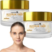 Leaf Shop Yağı Kremi | Kırışıklık & Yaşlanma Karşıtı Anti Aging Yüz Bakım Kremi 50ML - Collagen Ilaveli, Nemlendirici Etki (2'li Paket)