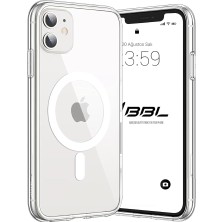 CetKing iPhone Magsafe Uyumlu Şeffaf Sert Kristal Mika Sararmaz Kılıf (Iphone 11)