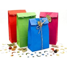CetKing Renk Şöleni Mix Kese Kağıdı Seti – 4 Renk Karışık 12’li Paket | Kalın, Dayanıklı Hediye Paketleme Için Ideal