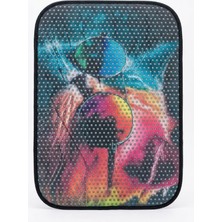 Alvera Collection Kedi Tuvaleti Paspası Renkli Galaksi Kedi Tasarımlı