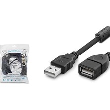 Lidyahan Store HDX7542 Usb-A (D) - Usb-A (E) 3mt USB Uzatma Kablosu - Siyah