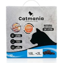 Alvera Collection Doğal Bentonite Aktif Karbon Kedi Kumu 12 L (10+2 Kg)