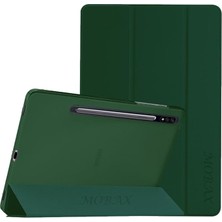 Leaf Shop Samsung Galaxy Tab S7 Fe Lte T730 T735 T737 ile Uyumlu Kılıf Pu Deri Smart Standlı Case