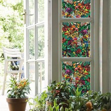Lidyahan Store 346-0647-4PK Kendinden Yapışkanlı Gizlilik Camı Pencere Filmi, Yaylı Şapel/tulia, 43 cm x 198 cm Rulo, 4'lü Paket