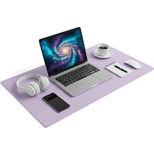 Lidyahan Store Xl Deri Mouse Pad,ofis,masa Matı Sümen,konforlu Mouse Pad,çift Yönlü (Lila)