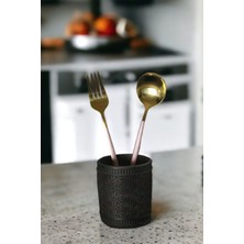 Özgürce Modern Siyah Tezgah Üstü Kaşıklık, Şık ve Fonksiyonel Dekorasyon Parçası