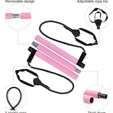Lidyahan Store Stick Falten Pilates Stick Spannung Seil Einstellbare Yoga Flexibilität Übung Arm Stärke Taille Bein Übung