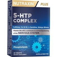 Leaf Shop 5-Htp Complex 30 Tablet – L-Karnitin, Ginkgo Biloba, Coq-10, Vitamin B6 & B12, Çinko ve Bitkisel Ekstreli Destek Takviyesi