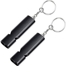 CetKing Adet Sos Acil Durum Imdat Deprem Düdüğü Alüminyum Islık Anahtarlıklı Balıkçılık Avcılık Kamp Yürüyüş Düdüğü, Metal Düdük