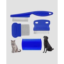 xirshop 4’lü Kedi Köpek Tüy Temizleme Seti – Paslanmaz Çelik,ergonomik ve Uzun Ömürlü