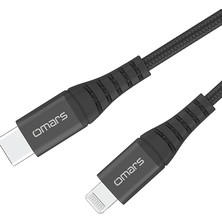 Lidyahan Store iPhone Type-C To Lightning Örgülü Hızlı Şarj ve Data Kablosu - Hızlı Şarj, Mfi Sertifikalı Uyumluluk, Dayanıklı Yapı