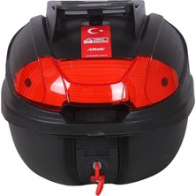 CetKing Çantası Arka Motosiklet Bagajı Kargo Taşıma Aparatlı Sırt Dayamalı CV34 (Siyah)