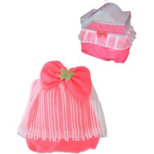 Alvera Collection Lüks Kuş Kafesi Tülü Pembe S M L Beden