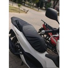 Caro (354) Motosiklet Deri Sele Kılıfı Örtüsü Brandası Çelik Motor Cup 110 ile Uyumlu