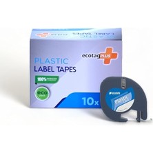 CetKing Letratag Etiket Muadili 12 mm x 4 mt Şeffaf 10 Lu Paket