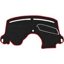 Lidyahan Store Koruma Halısı Siyah Kenar Renk Kırmızı Ford Courier Ekransız 2013-2020 ile Uyumlu