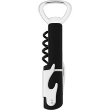 CetKing Çelik Türbişonlu Şarap ve Şişe Açacağı – Ergonomik Kolu ve Dişli Mekanizmalı, Kolay Kullanım, (Siyah)
