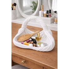 Özgürce Şık Burgu Tasarım Makyaj ve Takı Organizer Tepsisi, Dekoratif Düzenleyici