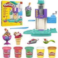 Alvera Collection G0028 Play-Doh Gökkuşağı Dondurma Makinesi Oyun Seti+3 Yaş