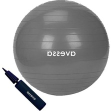 Calperia Pilates Topu, 55 cm Gri Renk ile Egzersiz Için Uygun