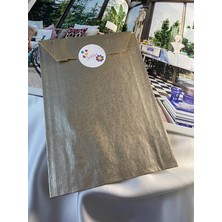 Lidyahan Store Bantlı Hediye Paketi Banded Claret Color Gift Package 15 * 4 * 21 cm (Gümüş) 4lü