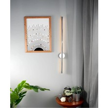 Avizen Lighting Project Modern Dekoratif LED Duvar Aplik Uzun Çubuk LED Tekli 80 cm Gün Işığı Eskitme-Gold-Krom-Siyah