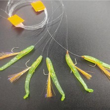 Leaf Shop At Çek Takımı (2 Ad) Silikon Balıklı Çapari 5,5 cm Fıstık