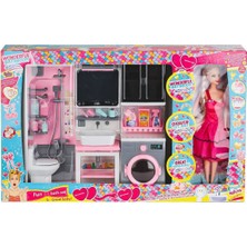 Alvera Collection OYD-02393 Bebek ile Banyo Seti Oyun Zamanı -Oydaş Oyuncak