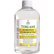 CetKing Kokusuz Terebentin 500 ml | Yağlı Boya Inceltici | Kokusuz, Düşük Uçuculu Profesyonel Resim Malzemesi ve Atölye Kullanımı Için