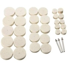 Tools Abrasive， 33PCS Soft Felt Electric Mill Polishing Buffing Wheel Mixed Set Accessory For Rotary Tools Abrasive Wheel