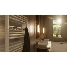 Leaf Shop Radyatör Askısı, Banyo Askısı, Bornoz Askısı, Kolay Kurulum, Havlu Kıyafet Askısı, Banyo Kurutmalık (Krom)