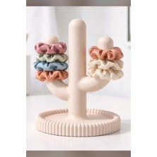 Özgürce Kaktüs Tasarımlı Saç Tokası ve Düzenleyici, Dekoratif Lastik Toka