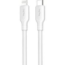 Misda Store 27W Type-C To Lightning iPhone iPad ile Uyumlu Pd Hızlı Şarj ve Data Kablosu 1.2 Metre