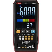 Lidyahan Store UT122/UT121A/B Smart Digital Multimeter True Rms Voltage Frequency Dual Display Ncv Lıve Auto Range 6199 Count Meter (UT121B)