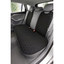 Tomoni Premium Oto Koltuk Minder Seti - 5 Li Full Set- Kaymaz Tabanlı-Sünger Destekli- Kapitoneli- Terletmez Kumaş-Pratik Kurulum