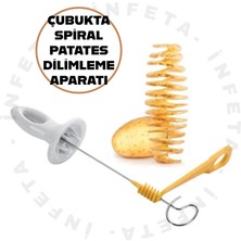İnfeta Pratik Çubukta Spiral Patates Dilimleme Aparatı Patates Cips Yapma Aparatı