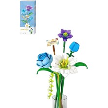 CetKing Loz Dekoratif ve Koleksiyonluk Çiçek Buketi 488 Parça Çiçek Modeli Yapım Seti FFLZ-4602