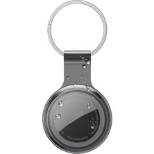 CetKing ile Uyumlu Kılıf Su Geçirmez Ultra Şeffaf Görünümlü Kılıf ve Anahtarlık, Yumuşak Renkli Silikon (Siyah)