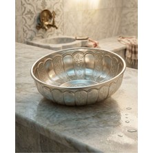 Özgürce El Işlemeli Osmanlı Motifli Banyo Tası, Dekoratif ve Şık Tasarım